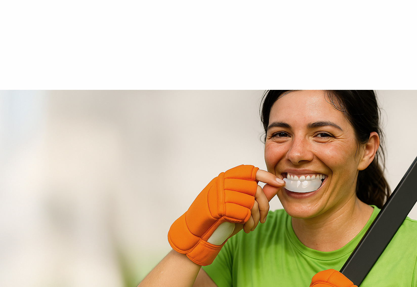 Immer sicher mit unserem Sport-Mundschutz.