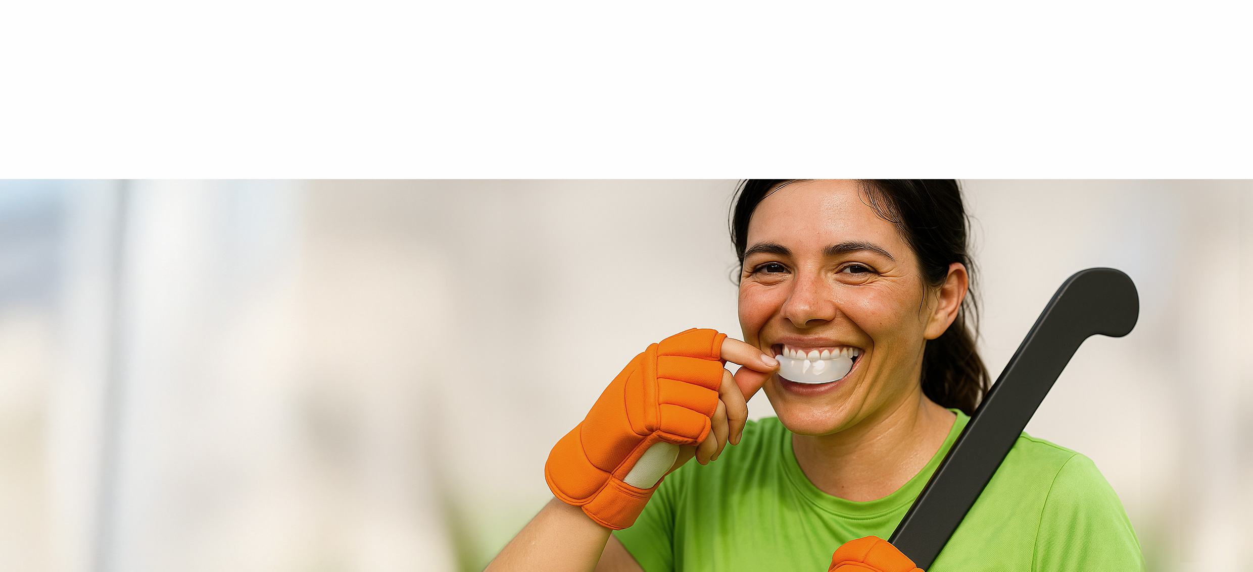 Immer sicher mit unserem Sport-Mundschutz.